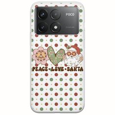 Peace Love Santa Xiaomi Poco F6 Pro 5G Flexible TPU (Διάφανη Σιλικόνη)