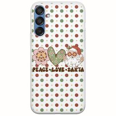 Peace Love Santa Samsung Galaxy M15 5G Flexible TPU (Διάφανη Σιλικόνη)