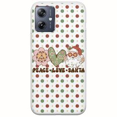 Peace Love Santa Motorola Moto G54 5G Flexible TPU (Διάφανη Σιλικόνη)