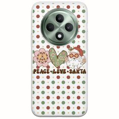 Peace Love Santa Oppo Reno 12 F 5G Flexible TPU (Διάφανη Σιλικόνη)