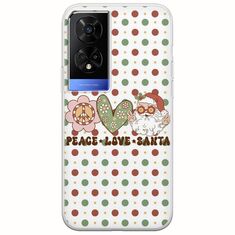 Peace Love Santa TCL 50 5G Flexible TPU (Διάφανη Σιλικόνη)