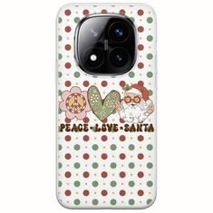 Peace Love Santa Xiaomi Redmi Note 14 Pro+ 5G Flexible TPU (Διάφανη Σιλικόνη)