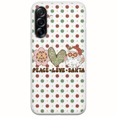 Peace Love Santa Samsung Galaxy A36 5G  Flexible TPU (Διάφανη Σιλικόνη)