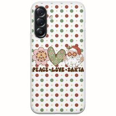 Peace Love Santa Samsung Galaxy A56 5G Flexible TPU (Διάφανη Σιλικόνη)