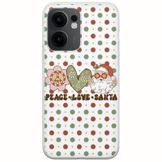 Peace Love Santa Oppo Reno 13 F 5G Flexible TPU (Διάφανη Σιλικόνη)