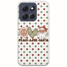 Peace Love Santa Motorola Moto G86 5G Flexible TPU (Διάφανη Σιλικόνη)
