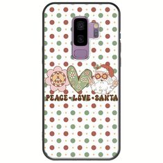 Peace Love Santa Samsung Galaxy S9 Plus Black TPU (Μαύρη Σιλικόνη)