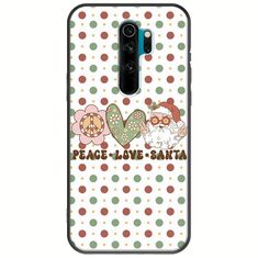 Peace Love Santa Xiaomi Redmi Note 8 Pro Black TPU (Μαύρη Σιλικόνη)