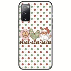 Peace Love Santa Samsung Galaxy S20 Black TPU (Μαύρη Σιλικόνη)