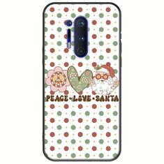 Peace Love Santa OnePlus 8 Pro Black TPU (Μαύρη Σιλικόνη)