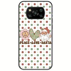 Peace Love Santa Xiaomi Poco X3 NFC / X3 Pro Black TPU (Μαύρη Σιλικόνη)
