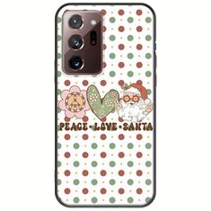 Peace Love Santa Samsung Galaxy Note 20 Ultra Black TPU (Μαύρη Σιλικόνη)