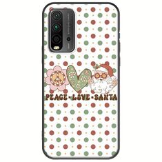 Peace Love Santa Xiaomi Redmi 9T Black TPU (Μαύρη Σιλικόνη)