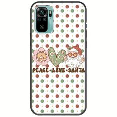 Peace Love Santa Xiaomi Redmi Note 10 / 10s Black TPU (Μαύρη Σιλικόνη)