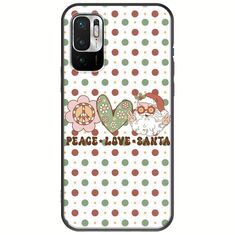 Peace Love Santa Xiaomi Redmi Note 10 5G Black TPU (Μαύρη Σιλικόνη)