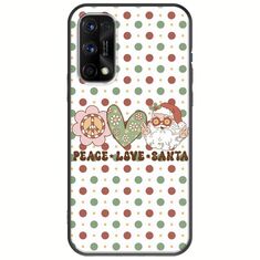 Peace Love Santa Realme 7 5G Black TPU (Μαύρη Σιλικόνη)