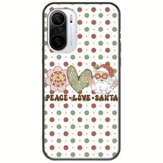 Peace Love Santa Xiaomi Mi11i Black TPU (Μαύρη Σιλικόνη)