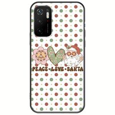 Peace Love Santa Xiaomi Poco M3 Pro 5G Black TPU (Μαύρη Σιλικόνη)