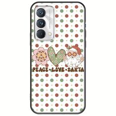 Peace Love Santa Realme GT Master Edition Black TPU (Μαύρη Σιλικόνη)