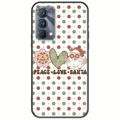 Peace Love Santa Realme GT 5G Black TPU (Μαύρη Σιλικόνη)