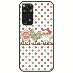 Peace Love Santa Xiaomi Redmi Note 11 / 11s Black TPU (Μαύρη Σιλικόνη)
