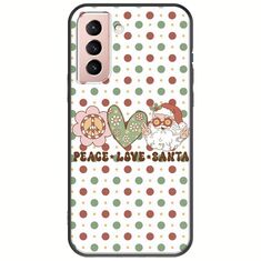 Peace Love Santa Samsung Galaxy S22 Black TPU (Μαύρη Σιλικόνη)