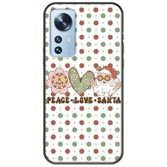 Peace Love Santa Xiaomi 12 / 12X Black TPU (Μαύρη Σιλικόνη)