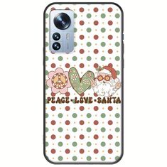 Peace Love Santa Xiaomi 12 Pro Black TPU (Μαύρη Σιλικόνη)