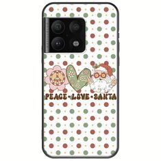 Peace Love Santa OnePlus 10 Pro Black TPU (Μαύρη Σιλικόνη)