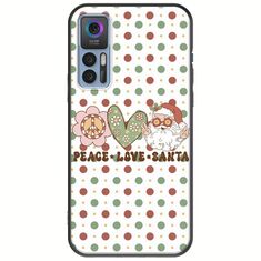 Peace Love Santa TCL 30 / 30 5G / 30+ Black TPU (Μαύρη Σιλικόνη)