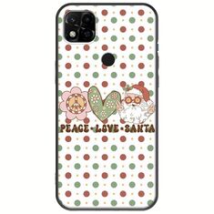 Peace Love Santa Xiaomi Redmi 10A Black TPU (Μαύρη Σιλικόνη)