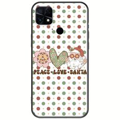 Peace Love Santa Xiaomi Poco C40 Black TPU (Μαύρη Σιλικόνη)