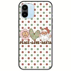 Peace Love Santa Xiaomi Redmi A1 Black TPU (Μαύρη Σιλικόνη)