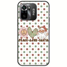 Peace Love Santa Xiaomi Poco M5s Black TPU (Μαύρη Σιλικόνη)