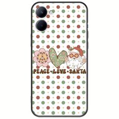 Peace Love Santa Realme C33 Black TPU (Μαύρη Σιλικόνη)