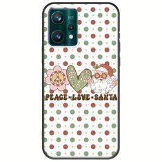 Peace Love Santa Realme 9 5G Black TPU (Μαύρη Σιλικόνη)