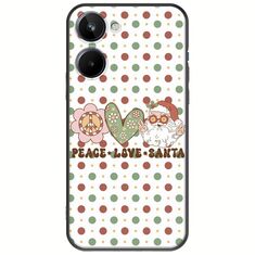 Peace Love Santa Realme 10 4G Black TPU (Μαύρη Σιλικόνη)