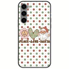Peace Love Santa Samsung Galaxy S23 Plus 5G Black TPU (Μαύρη Σιλικόνη)