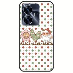 Peace Love Santa Realme C55 Black TPU (Μαύρη Σιλικόνη)