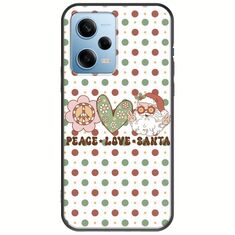 Peace Love Santa Xiaomi Redmi Note 12 4G Black TPU (Μαύρη Σιλικόνη)