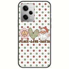 Peace Love Santa Xiaomi Redmi Note 12 Pro 5G Black TPU (Μαύρη Σιλικόνη)