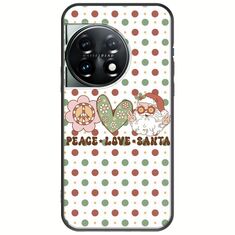 Peace Love Santa OnePlus 11 5G Black TPU (Μαύρη Σιλικόνη)