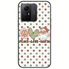 Peace Love Santa Xiaomi Redmi Note 12S Black TPU (Μαύρη Σιλικόνη)