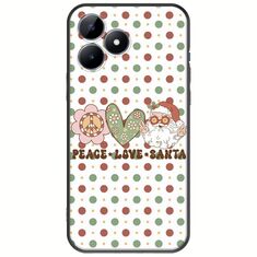 Peace Love Santa Realme C53 Black TPU (Μαύρη Σιλικόνη)