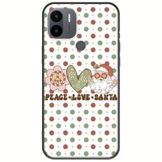 Peace Love Santa Xiaomi Redmi A2 Plus Black TPU (Μαύρη Σιλικόνη)