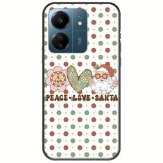 Peace Love Santa Xiaomi Poco C65 Black TPU (Μαύρη Σιλικόνη)