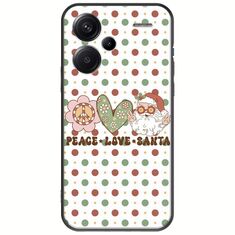 Peace Love Santa Xiaomi Redmi Note 13 Pro Plus 5G Black TPU (Μαύρη Σιλικόνη)
