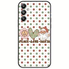 Peace Love Santa Samsung Galaxy A25 5G Black TPU (Μαύρη Σιλικόνη)