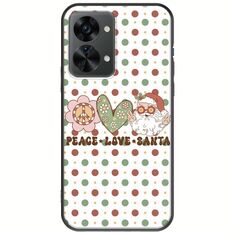 Peace Love Santa OnePlus Nord 2T 5G Black TPU (Μαύρη Σιλικόνη)