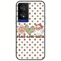 Peace Love Santa TCL 40 NXTPAPER 4G Black TPU (Μαύρη Σιλικόνη)